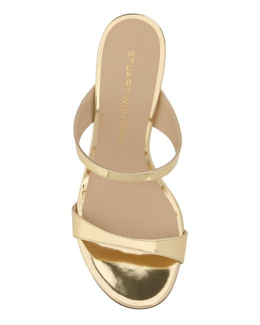 Stuart Weitzman Multicolor Round Open Toe Heels