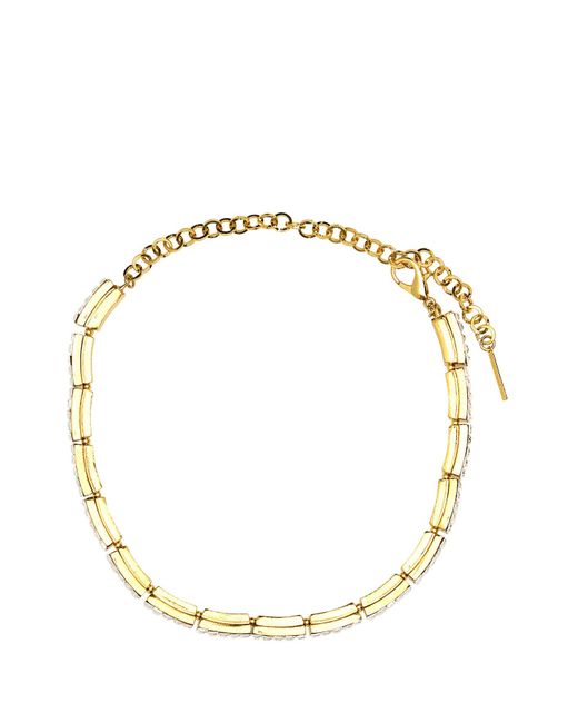 Choker in metallo decorato di Alessandra Rich in Metallic