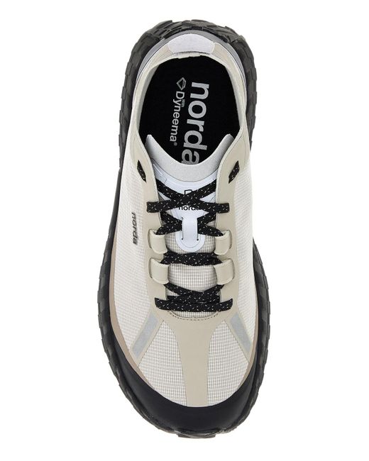 Norda White Multicolor Canvas 001a Sneakers