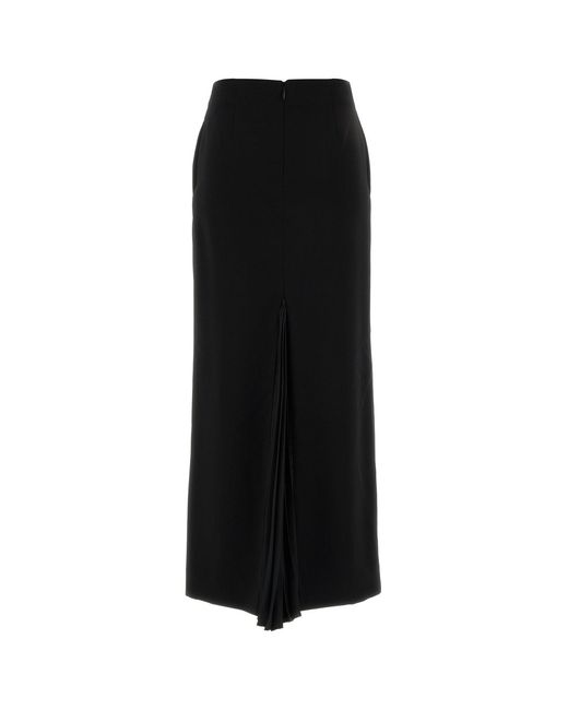 Jil Sander Black Wool Skirt