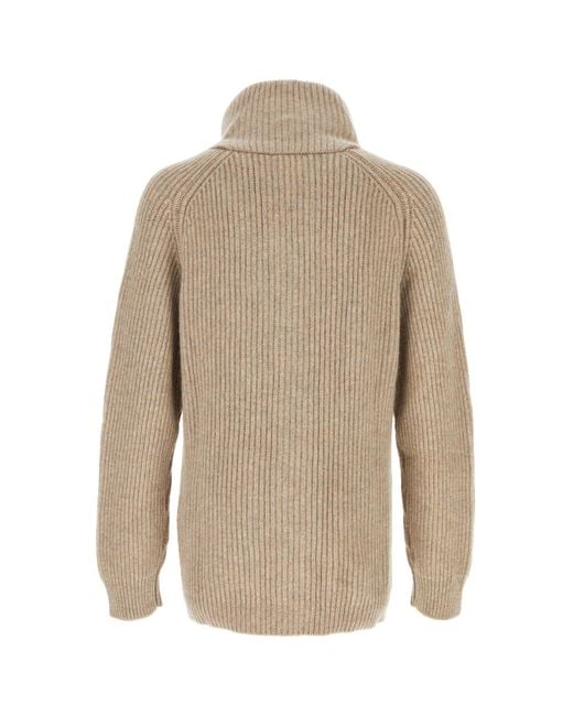 Johnstons Natural Cashmere Ribbed Shawl Collar Cardigan for men