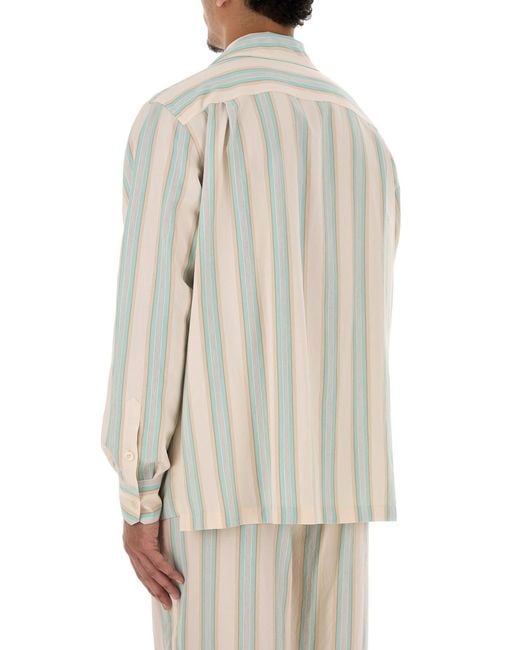 Dolce & Gabbana White Embroidered Jersey Shirt for men