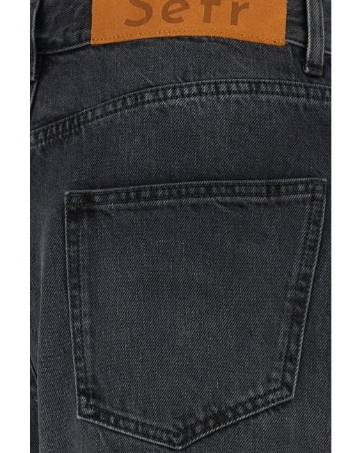 Séfr Black Denim Wide-leg Jeans for men