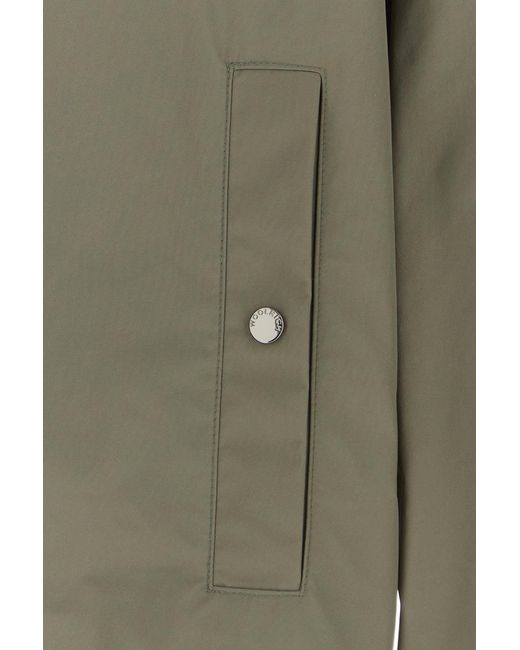 Woolrich Green Solid Shirt Jacket for men