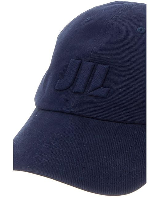 Jil Sander Blue Twill Baseball Cap for men