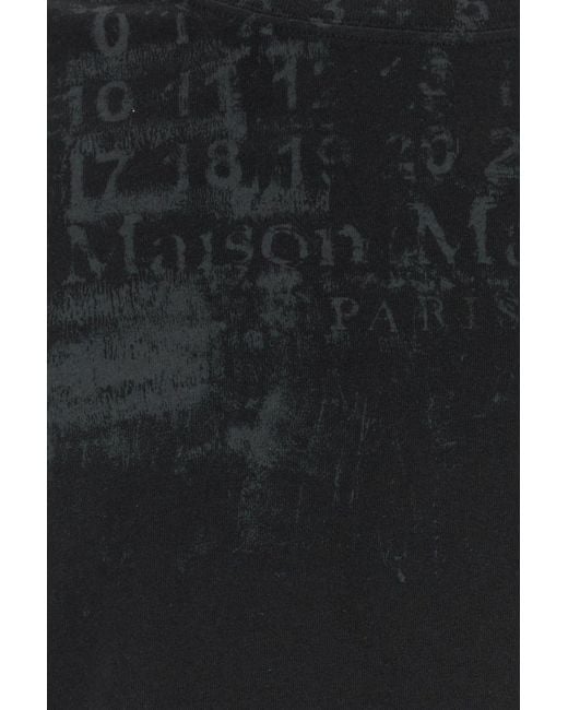 Maison Margiela Black Crew Neck T-Shirt for men