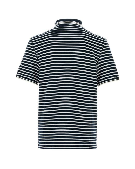 Valentino Garavani Black Embroidered Piquet Polo Shirt for men