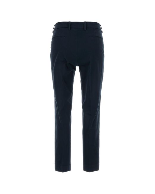 PT Torino Navy Blue Stretch Cotton New York Pant