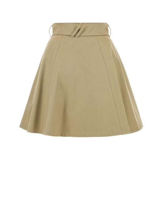 Burberry Natural Twill Skirt