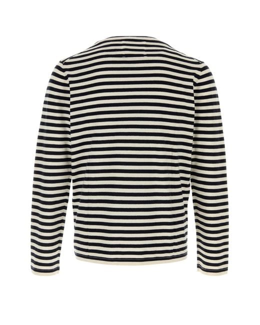 Extreme Cashmere Black Embroidered Cotton Blend N°500 Sweater for men