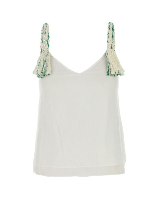 Top in tulle bianco di J.W. Anderson in White