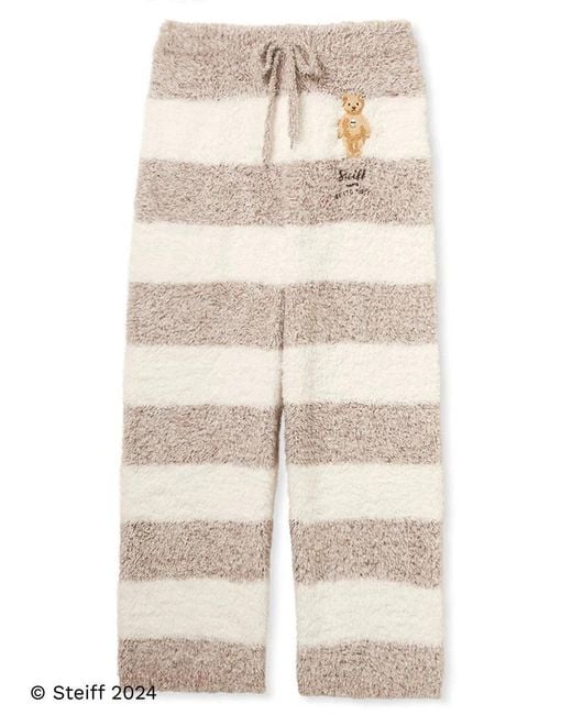 gelato pique Blue [Steiff] Gelato 2 Border Fuzzy Pajama Pants for men
