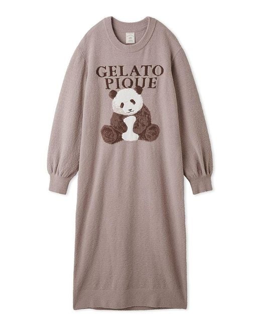 gelato pique Pink Panda Jacquard Lounge Dress