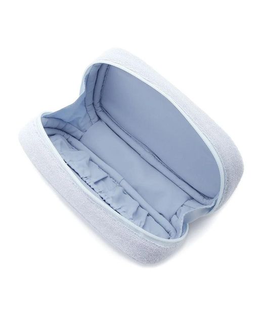 gelato pique Blue Pile Square Terry Cloth Cosmetic Pouch