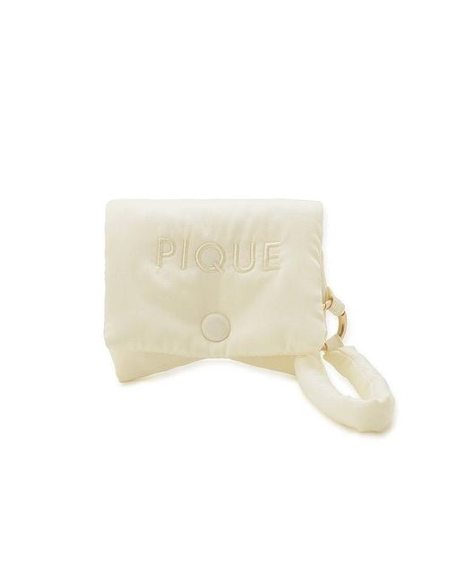 gelato pique White Marshmallow Motif Mini Pouch