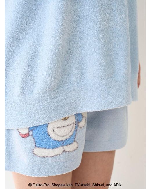 gelato pique White Doraemon Jacquard Pullover & Shorts Set