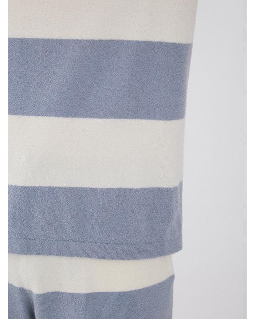 gelato pique Blue Smoothie Lite 2 Border Short Sleeve Sweatshirt for men