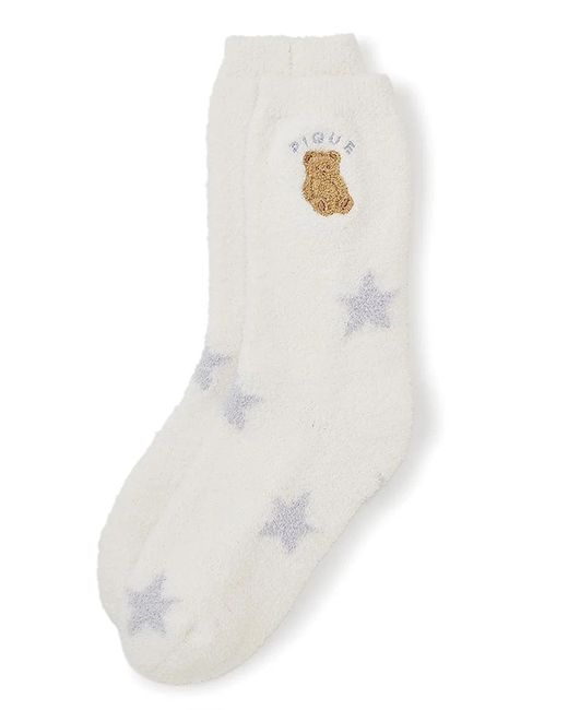 gelato pique Blue Star Jacquard Bear Lounge Socks