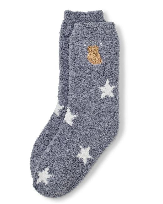 gelato pique Blue Star Jacquard Bear Lounge Socks