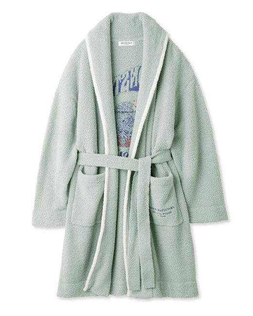 gelato pique Blue Kazusa Matsuyama Monster Luxury Shawl Collar Bath Robe for men