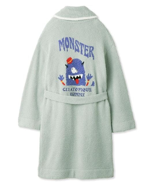 gelato pique Blue Kazusa Matsuyama Monster Luxury Shawl Collar Bath Robe for men