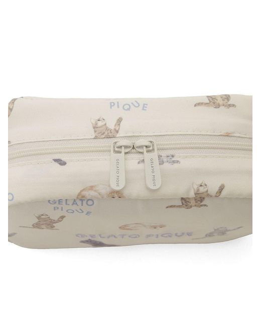 gelato pique Natural Cat Allover Pattern Pouch