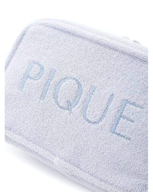 gelato pique Blue Pile Square Terry Cloth Cosmetic Pouch