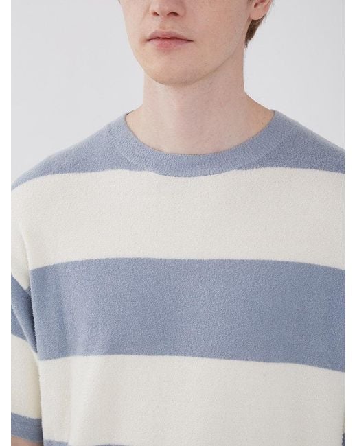 gelato pique Blue Smoothie Lite 2 Border Short Sleeve Sweatshirt for men