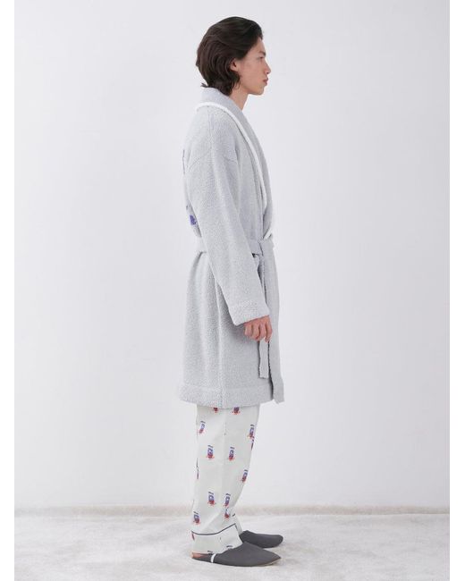 gelato pique Blue Kazusa Matsuyama Monster Luxury Shawl Collar Bath Robe for men