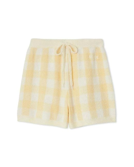 gelato pique Pink Checkered Jacquard Shorts