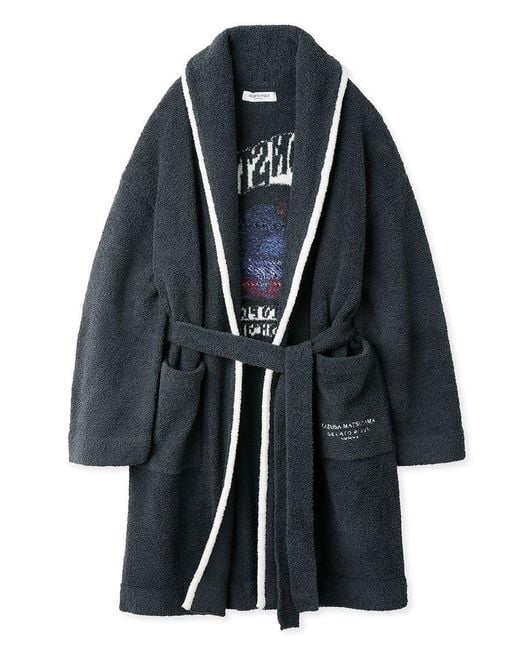 gelato pique Blue Kazusa Matsuyama Monster Luxury Shawl Collar Bath Robe for men