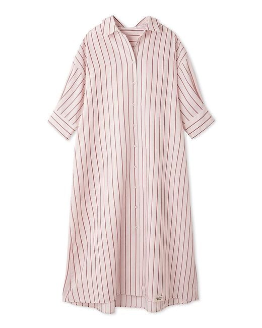gelato pique Natural Striped Lounge Dress