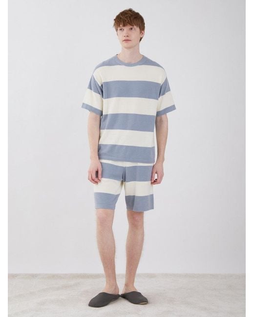 gelato pique Blue Smoothie Lite 2 Border Short Sleeve Sweatshirt for men