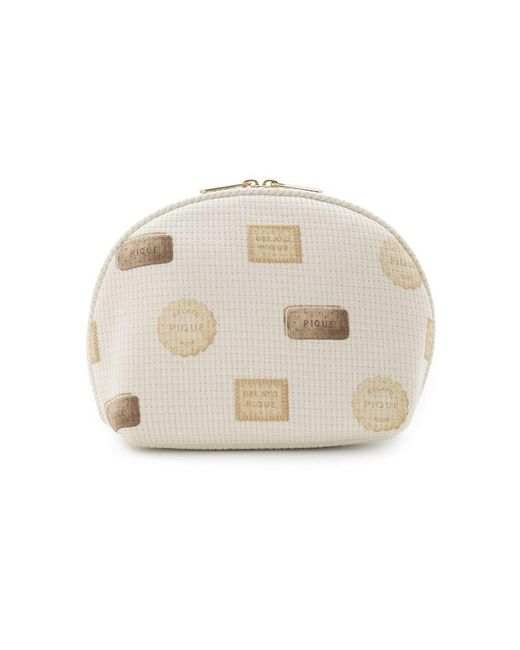 gelato pique Natural Biscuit Pattern Gusseted Pouch