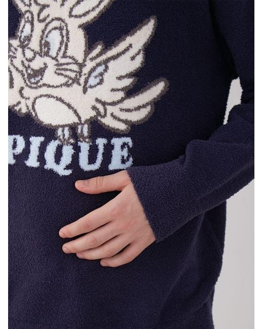 gelato pique Blue Kousuke Shimizu Air Moco Pullover Sweater for men