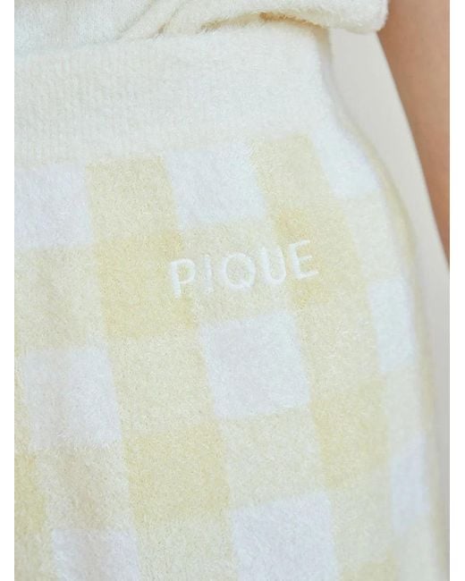 gelato pique Pink Checkered Jacquard Shorts