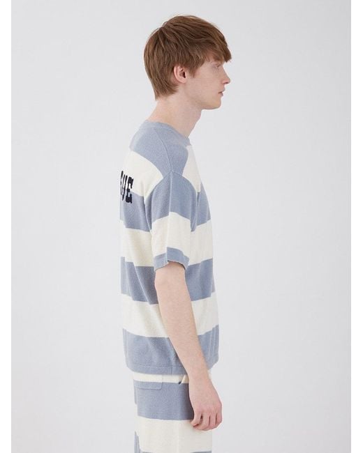 gelato pique Blue Smoothie Lite 2 Border Short Sleeve Sweatshirt for men