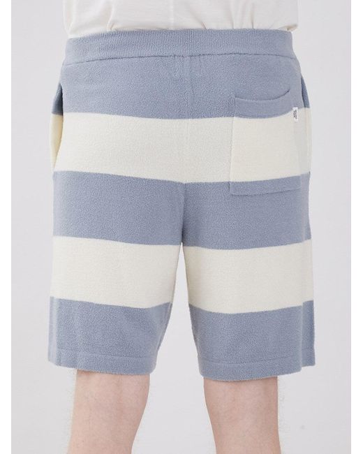 gelato pique Black Smoothie Lite 2 Border Loungewear Shorts for men