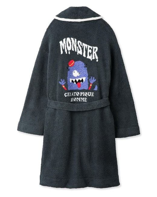 gelato pique Blue Kazusa Matsuyama Monster Luxury Shawl Collar Bath Robe for men