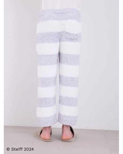 gelato pique Blue [Steiff] Gelato 2 Border Fuzzy Pajama Pants for men