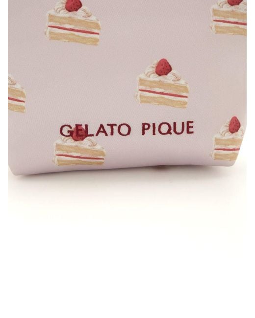gelato pique Pink Cake Cake Pattern Print Pouch Print Tissue Pouch