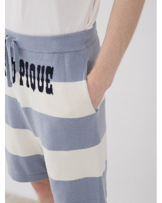 gelato pique Black Smoothie Lite 2 Border Loungewear Shorts for men