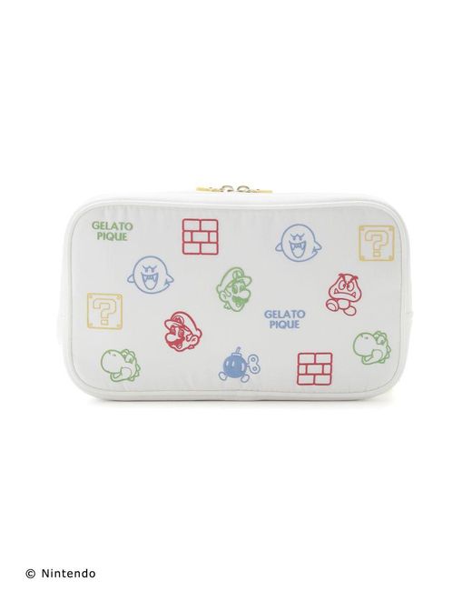 gelato pique White Super Mario️ Assorted Patterned Gadget Pouch