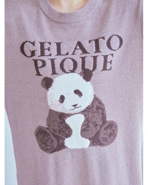gelato pique Pink Panda Jacquard Lounge Dress