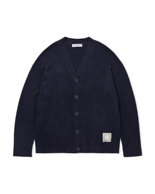 gelato pique Blue Hot Smoothie Ribbed Cardigan for men