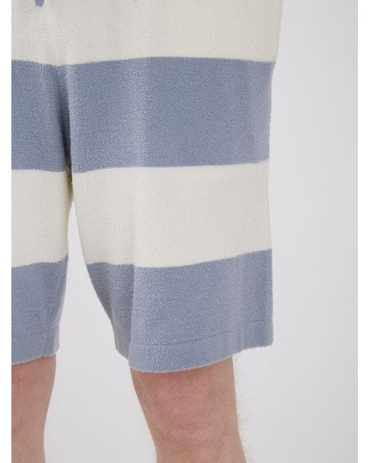 gelato pique Black Smoothie Lite 2 Border Loungewear Shorts for men