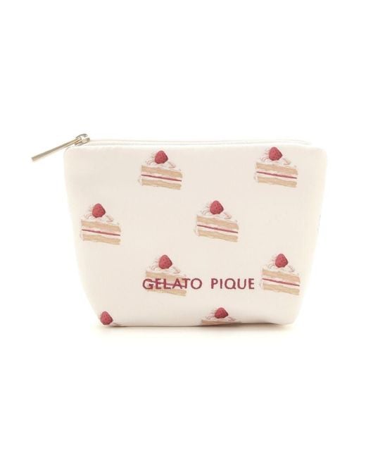 gelato pique Pink Cake Cake Pattern Print Pouch Print Tissue Pouch