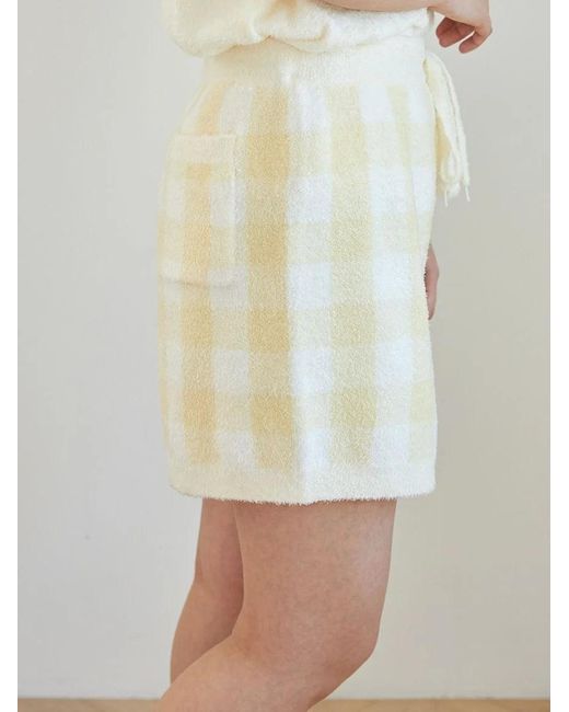 gelato pique Pink Checkered Jacquard Shorts