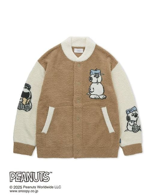 gelato pique [Peanuts] Olaf Babymoco Button Up Cardigan in Natural