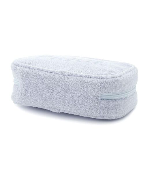 gelato pique Blue Pile Square Terry Cloth Cosmetic Pouch